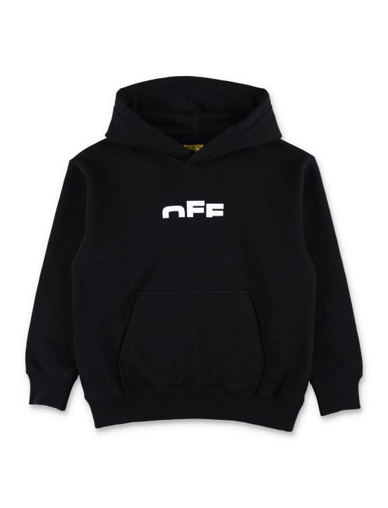 25FW [키즈] 오프화이트 니트/스웻셔츠 OBBB001F25FLE001 1001 BLACK