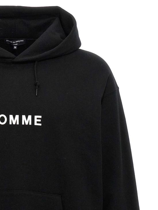 25FW 꼼데가르송 후드 티셔츠 HNT1051 Black - COMME DES GARCONS