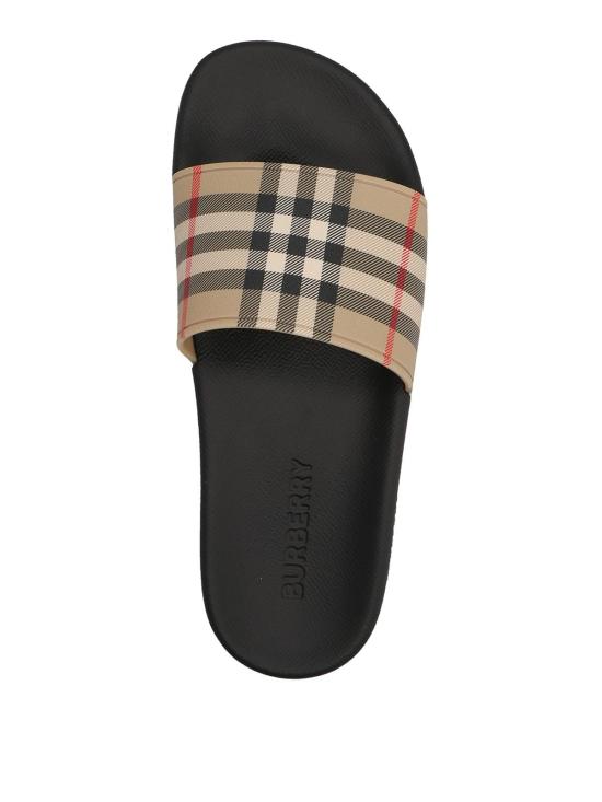 26SS 버버리 체크 패턴 FURLEY 슬라이드 8057037 Multicolour - BURBERRY