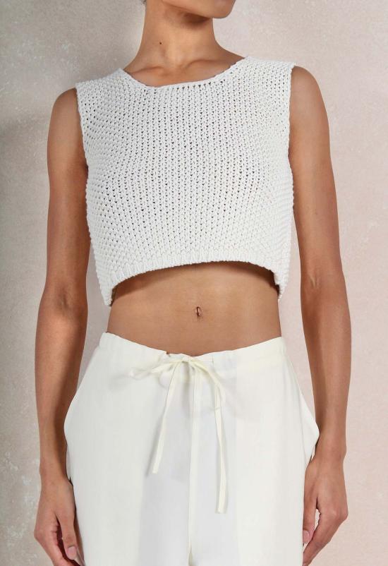  더 엔케이씨 스토어 코트 Nkc 스토어 니트 타이 조끼 크림 화이트 - The NKC Store