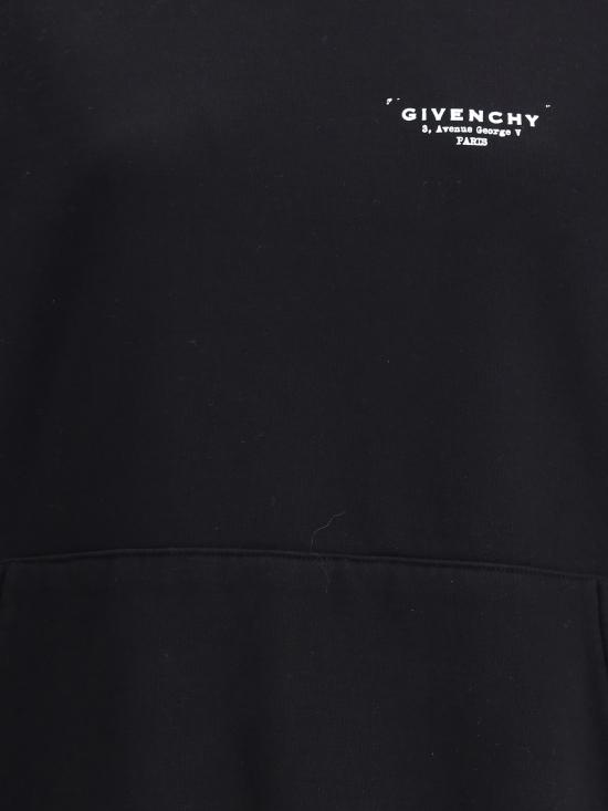 25FW 지방시 후드 티셔츠 BWJ04TP75N 001 BLACK - GIVENCHY