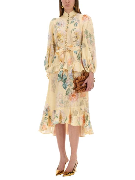 25SS 짐머만 롱 원피스 4276DS251 LMNHYD YELLOW - ZIMMERMANN