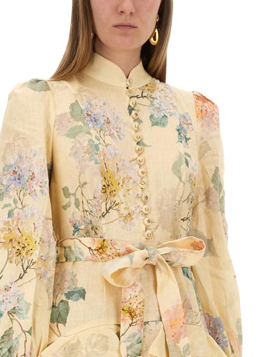 25SS 짐머만 롱 원피스 4276DS251 LMNHYD YELLOW - ZIMMERMANN