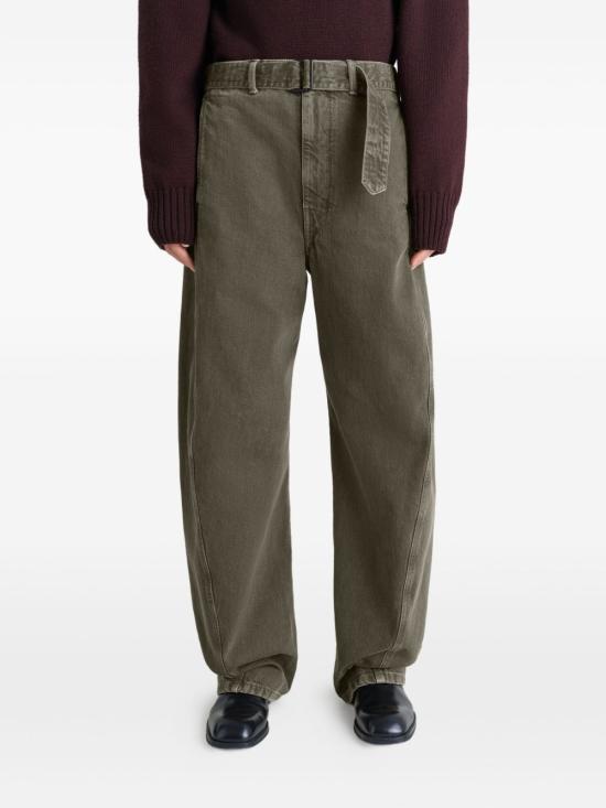 25FW 르메르 데님 팬츠 PA326 LD1062631 Green - LEMAIRE