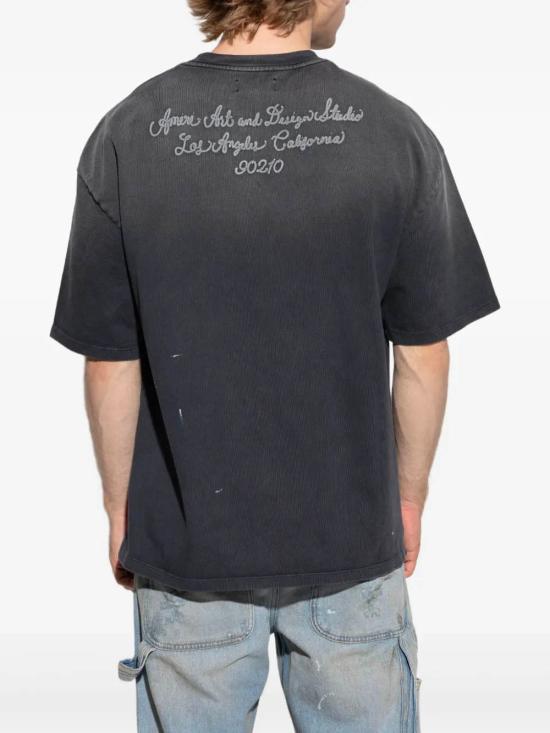 25FW 아미리 반팔 티셔츠 AMJYTE1213 BLACK Grey - AMIRI