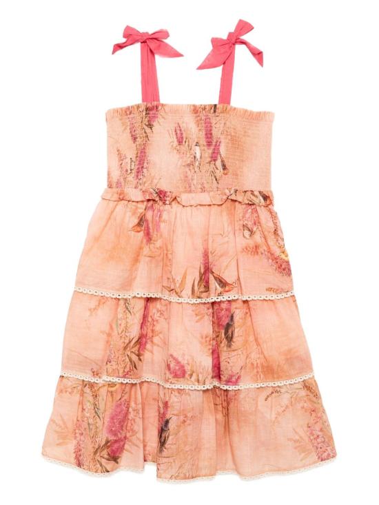 25FW [키즈] 짐머만 원피스 1231DSS255 PNKBOTFLO Pink - ZIMMERMANN