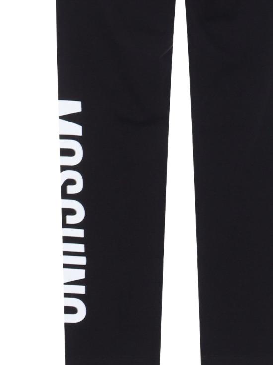 25FW [키즈] 모스키노 레깅스 HDP06RLBA11 60100 Black - MOSCHINO