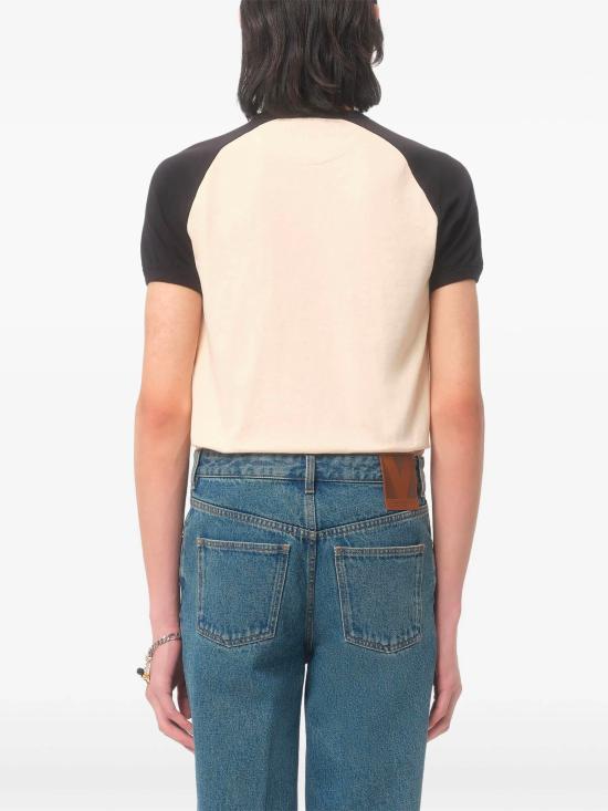 25FW 발렌티노 가라바니 반팔 티셔츠 7V3MG17DAYC QT3 White - VALENTINO GARAVANI