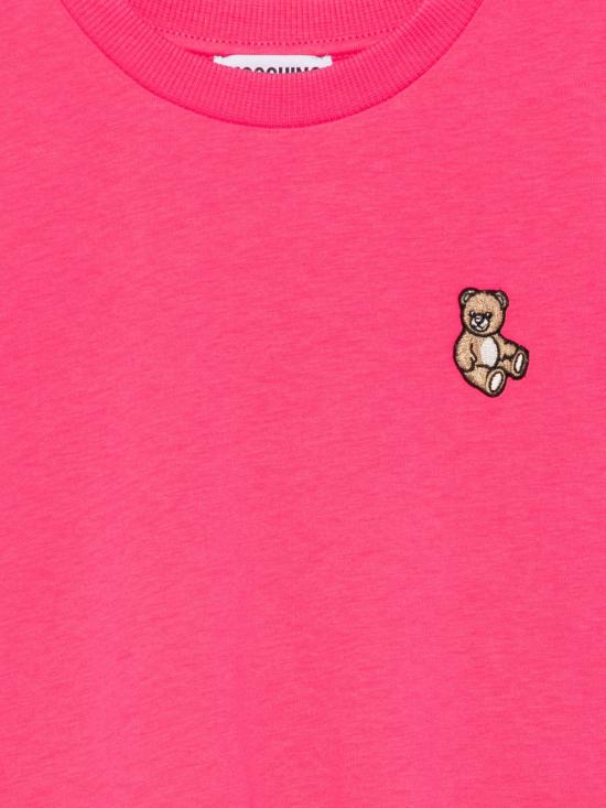 25FW [키즈] 모스키노 티셔츠 HRM058LAA10 50541 Fuchsia - MOSCHINO