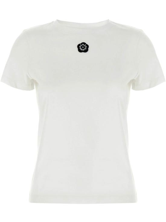 25FW 겐조 반팔 티셔츠 FF52TS1594SO 01 White