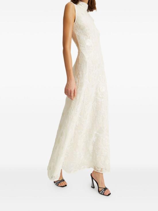 25FW 로테이트 미디 원피스 114196 857 White - ROTATE