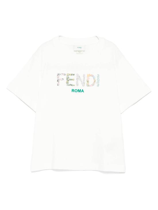 25FW [키즈] 펜디 티셔츠 JFI3857AJ F0TU9 White