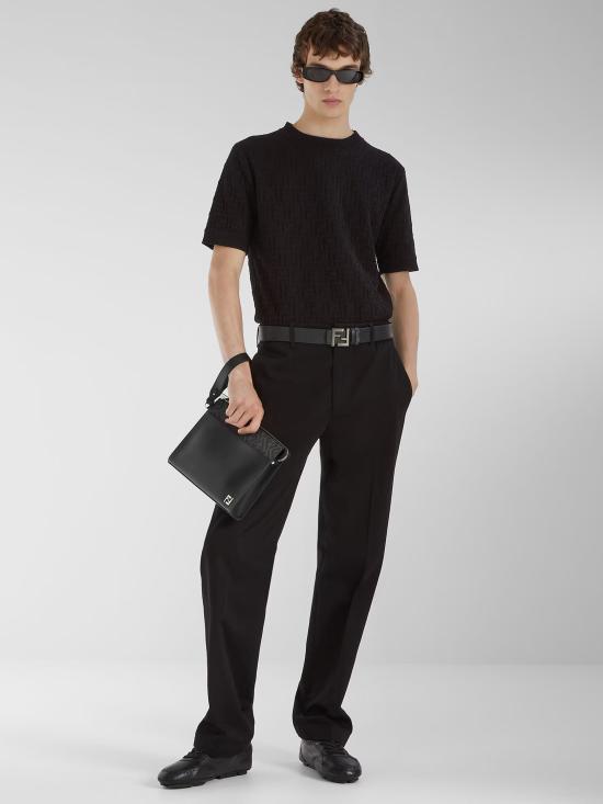 25FW 펜디 FF 스퀘어 파우치 7VA491AJF0 F0GXN Black - FENDI