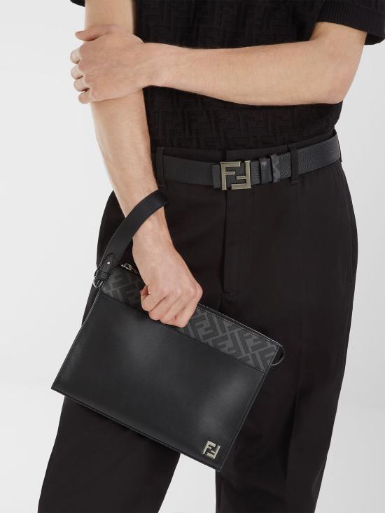 25FW 펜디 FF 스퀘어 파우치 7VA491AJF0 F0GXN Black - FENDI