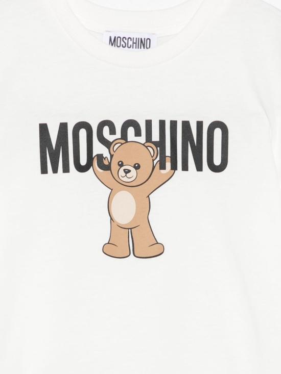 25FW [키즈] 모스키노 원피스 HDV0H9LAA10 10063 White - MOSCHINO