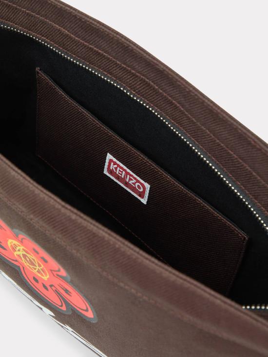 25FW 겐조 x Futura 2000 "Kenzo Utility" 레터링 라지 크로스백 FF68SA919F36 Black - KENZO