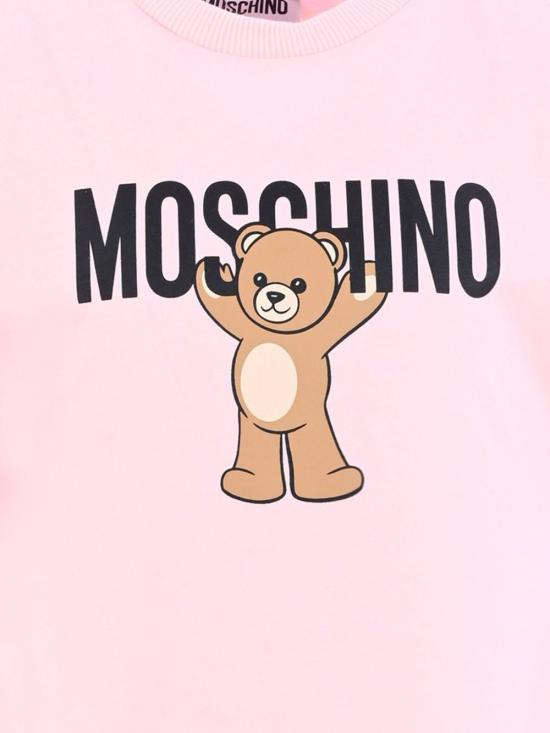 25FW [키즈] 모스키노 티셔츠 HMM05GLAA10 50209 Pink - MOSCHINO