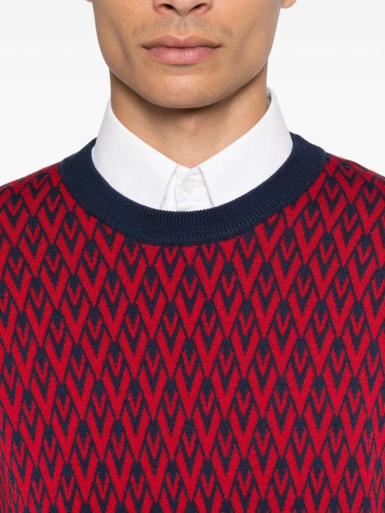 25FW 발렌티노 가라바니 스웨터 7V3KC33KAR0 BR5 Red - VALENTINO GARAVANI