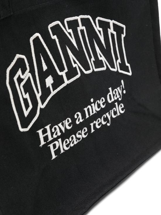 24FW 가니 토트백 A6647 252 Black - GANNI