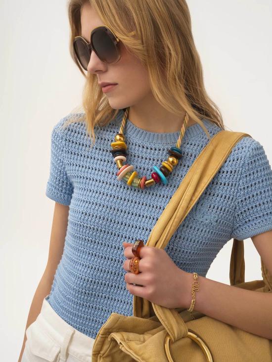 25FW 끌로에 목걸이/팬던트 CH25AJB28CVB 2YA Golden - CHLOE