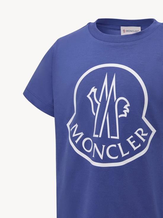 25FW [키즈] 몽클레어 티셔츠 K29548C0001389AFV 758 Blue - MONCLER