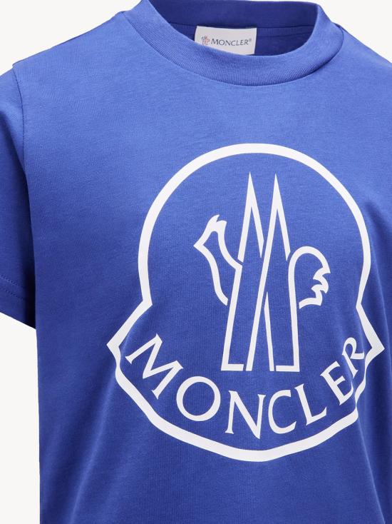 25FW [키즈] 몽클레어 티셔츠 K29548C0001389AFV 758 Blue - MONCLER