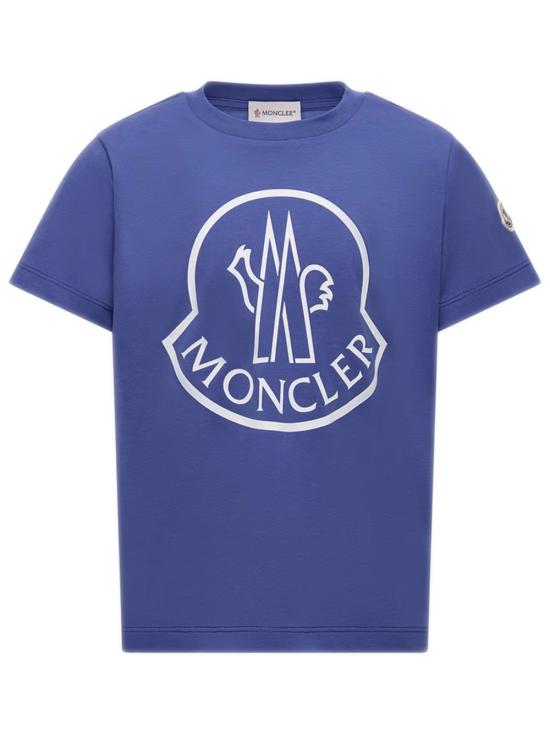 25FW [키즈] 몽클레어 티셔츠 K29548C0001389AFV 758 Blue