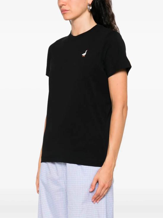 25FW 모스키노 반팔 티셔츠 J07145541 1555 Black - MOSCHINO