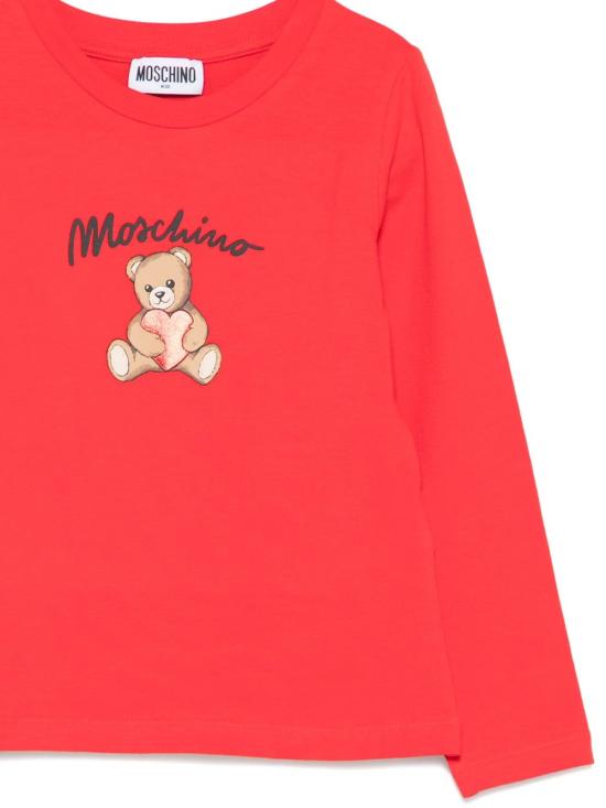 25FW [키즈] 모스키노 티셔츠 HDO010LBA11 50109 Red - MOSCHINO
