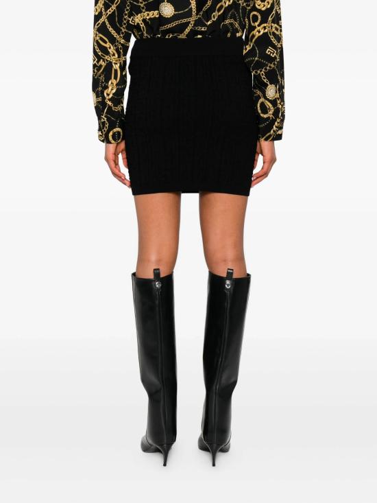 25FW 발망 숏 스커트 FF1LB197KI63 0PA Black - BALMAIN