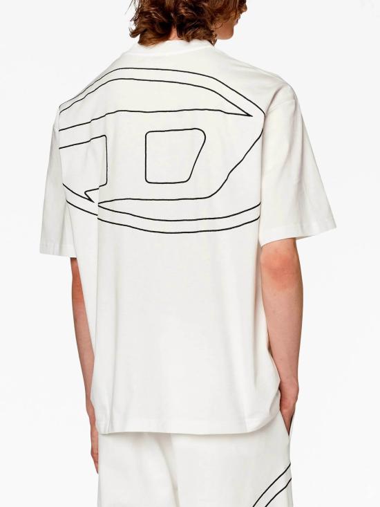 24FW 디젤 반팔 티셔츠 A113020HGAM 141 White - DIESEL