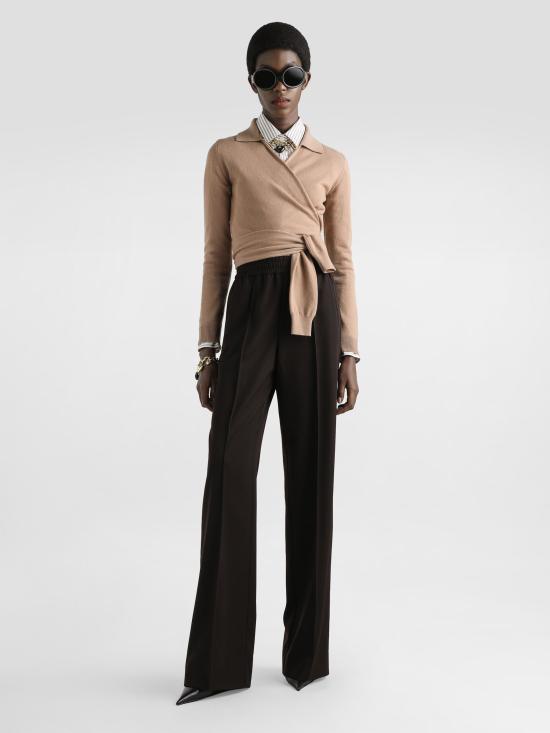 25FW 돌체앤가바나 스트레이트 팬츠 FTC6ZTFU2OW M0682 Brown - DOLCE & GABBANA