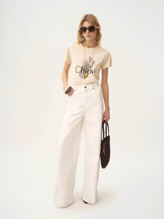 25FW 끌로에 반팔 티셔츠 CH25AJH11170 6H1 Pink - CHLOE