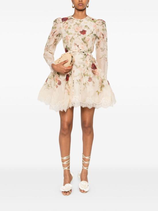 25FW 짐머만 미디 원피스 5241DF251 CCSC White - ZIMMERMANN