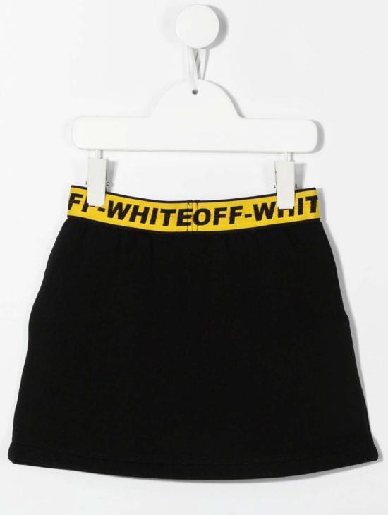 24FW [키즈] 오프화이트 스커트 OGCK001C99FLE002 1018 Black - OFF WHITE