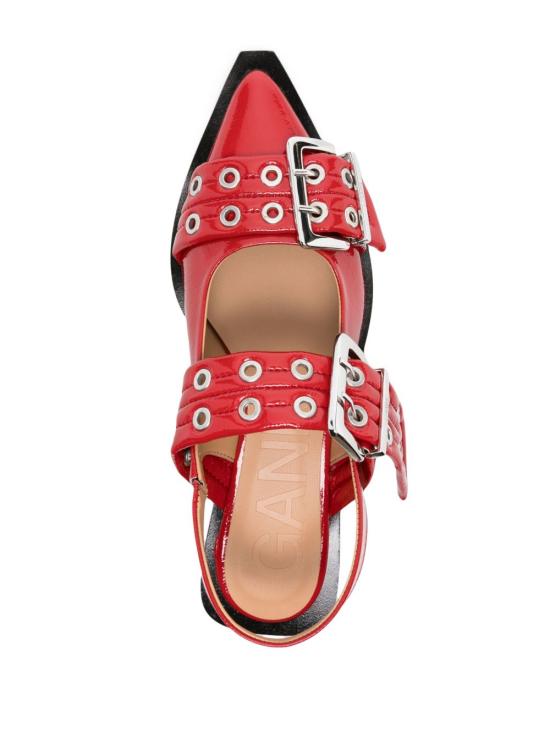 25FW 가니 플랫 슈즈 S2843 474 Red - GANNI