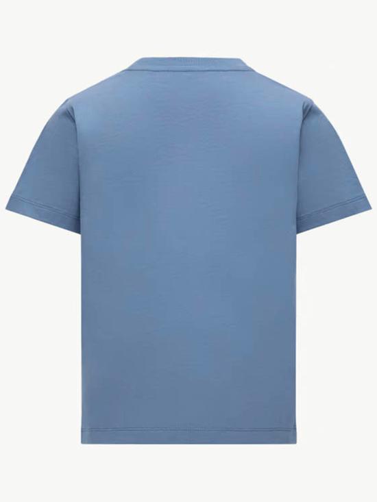 25FW [키즈] 몽클레어 티셔츠 K29548C0001889AFV 714 Clear Blue - MONCLER