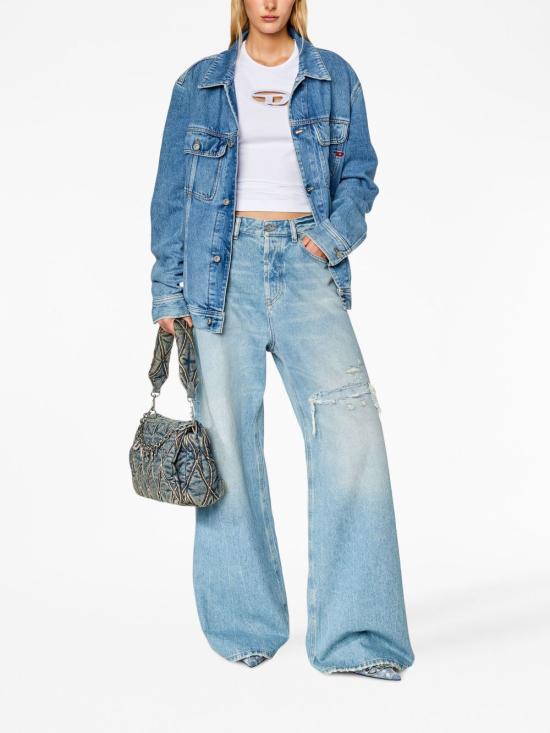 24FW 디젤 반팔 티셔츠 A062680AFAA 100 White - DIESEL