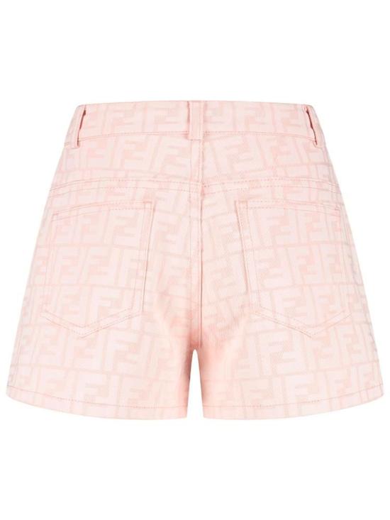 25FW [키즈] 펜디 쇼츠/버뮤다 JFF376AUKT F0ZKY Pink - FENDI