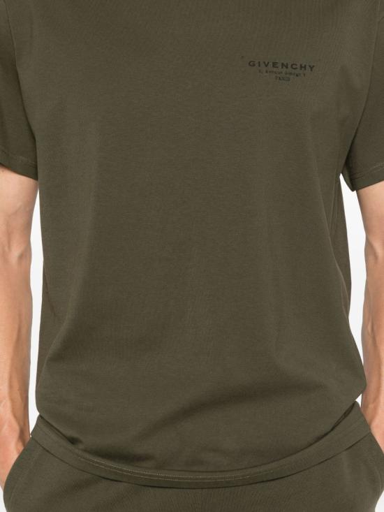 25FW 지방시 반팔 티셔츠 BM71NK3YRV 305 Green - GIVENCHY