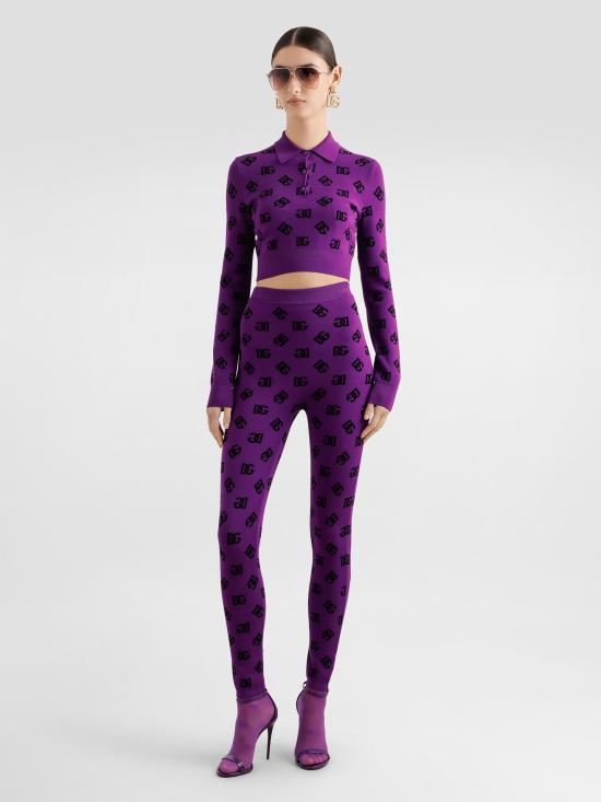 25FW 돌체앤가바나 스트레이트 팬츠 FXI13TJGMB3 F1540 Purple - DOLCE & GABBANA