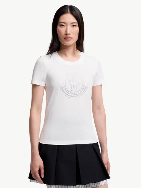 25FW 몽클레어 반팔 티셔츠 K20938C0001389AB2 033 White - MONCLER