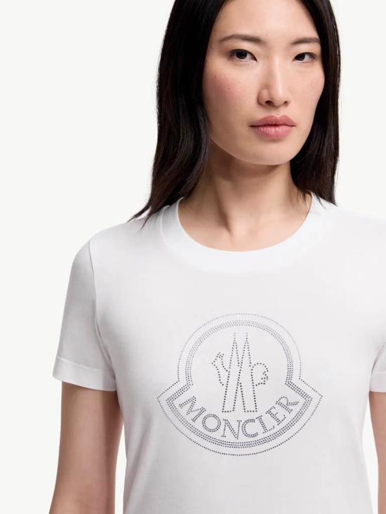 25FW 몽클레어 반팔 티셔츠 K20938C0001389AB2 033 White - MONCLER