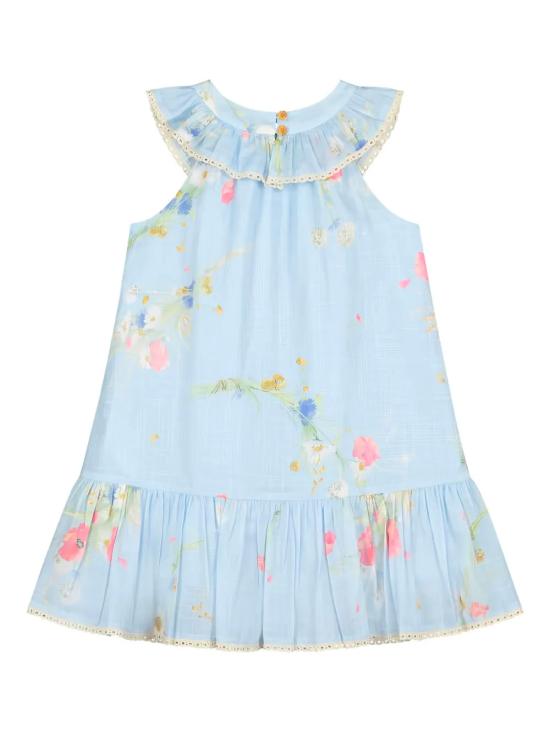 25FW [키즈] 짐머만 원피스 9084DSS252 BLUBQFLO Clear Blue - ZIMMERMANN