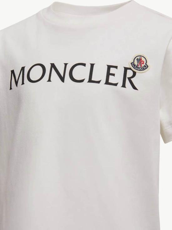 25FW [키즈] 몽클레어 티셔츠 K29548C0001889AFV 034 White - MONCLER