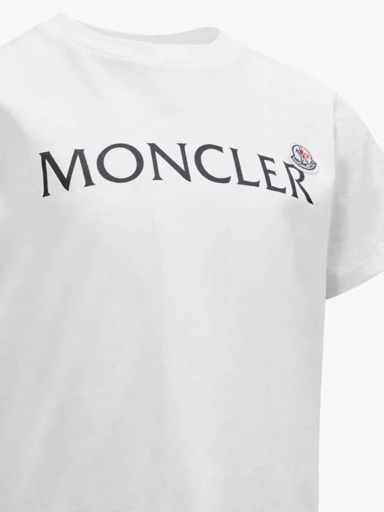 25FW [키즈] 몽클레어 티셔츠 K29548C0001889AFV 034 White - MONCLER