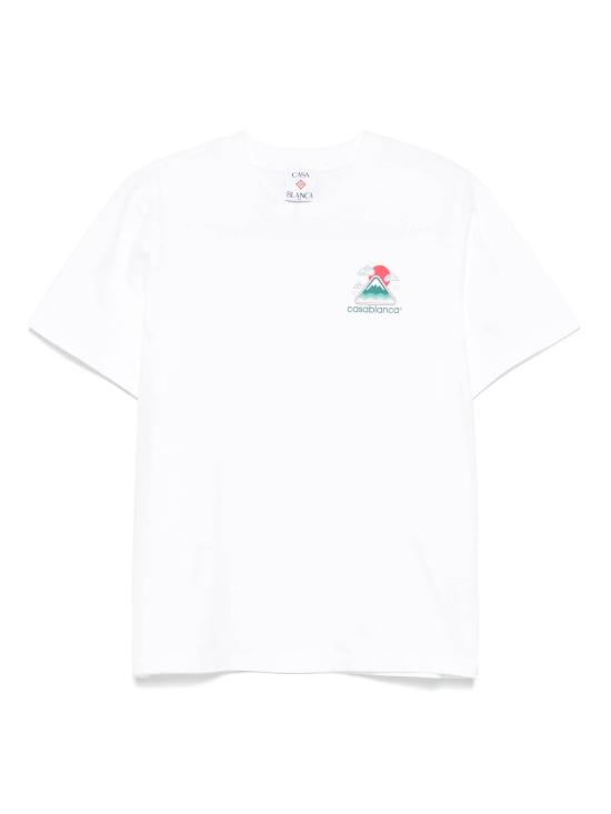 25FW 카사블랑카 반팔 티셔츠 MPF25JTS001 04 White