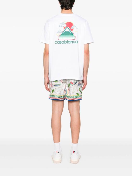 25FW 카사블랑카 반팔 티셔츠 MPF25JTS001 04 White - CASABLANCA