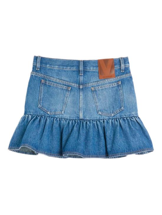 25FW 발렌티노 가라바니 숏 스커트 7B3DD20L9KH 558 Blue - VALENTINO GARAVANI