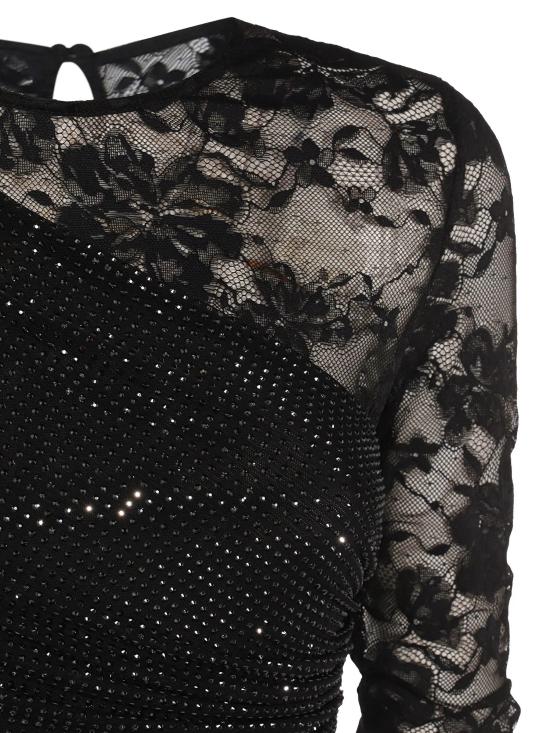 25FW 셀프 포트레이트 롱 원피스 PF25100XB BLACK Black - SELF PORTRAIT